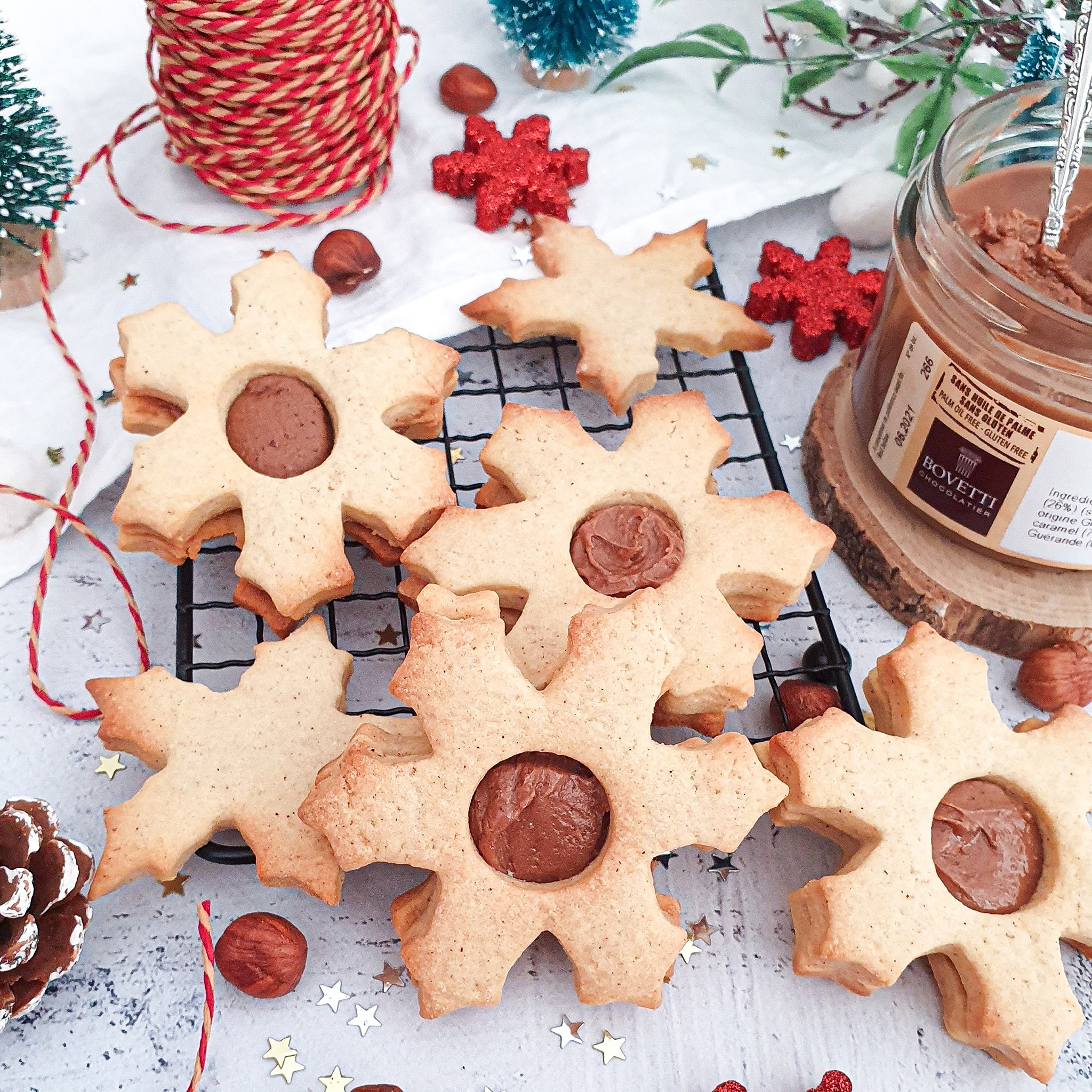 Biscuits de Noël fourrés 